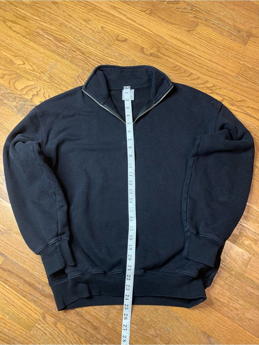 Tna Aritzia CozyAF Black 1/4 Zip Pullover Sweatshirt Size 1 (Small) - Picture 7 of 9